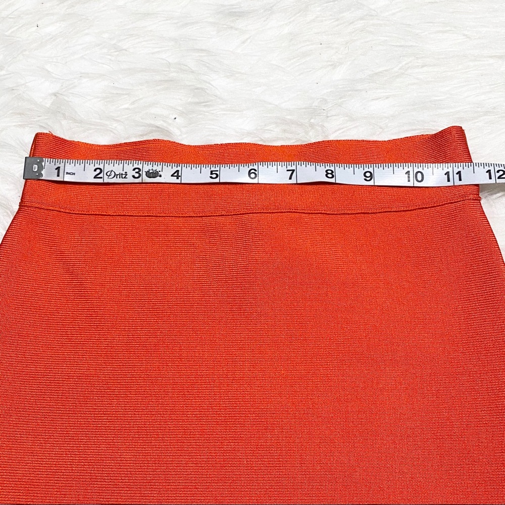 BCBGMAXAZRIA Orange Bandage Skirt - Picture 2 of 5